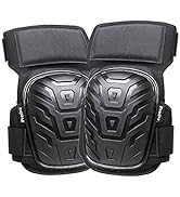 Knee Pads, Preciva Professional Gel Knee Pads for Work, Heavy Duty High Anti-Slip Straps and Doub...