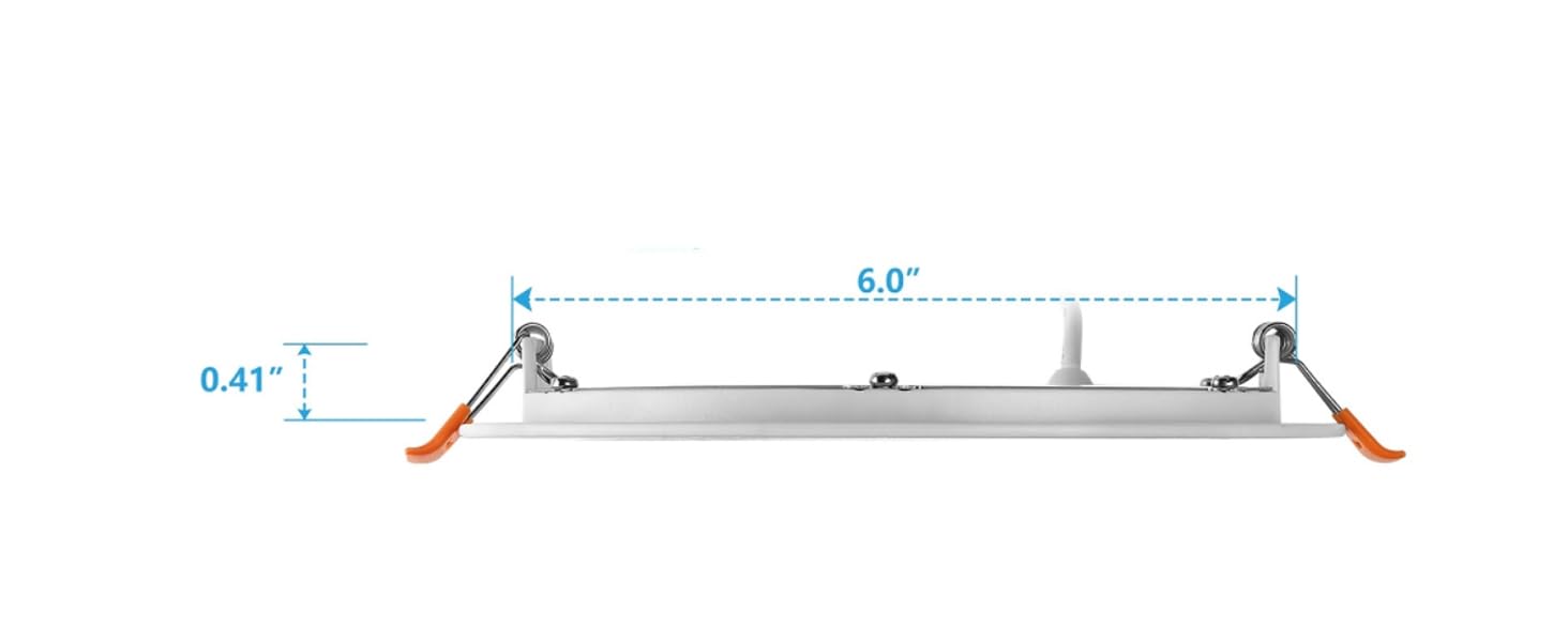 led wafer lights 6 inch dimmable