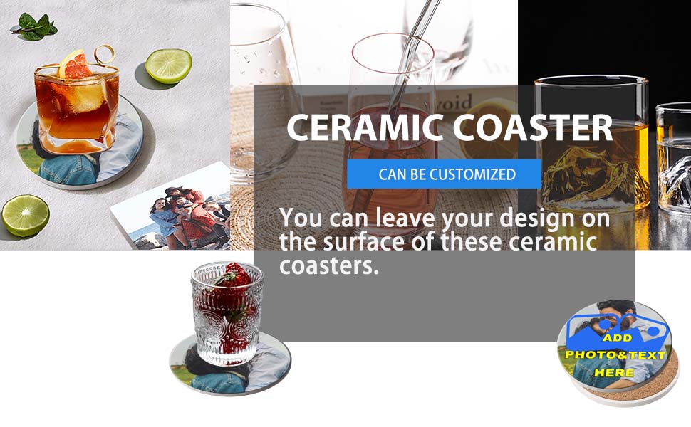 Custom Coasters for Drinks Personalized Coasters with
