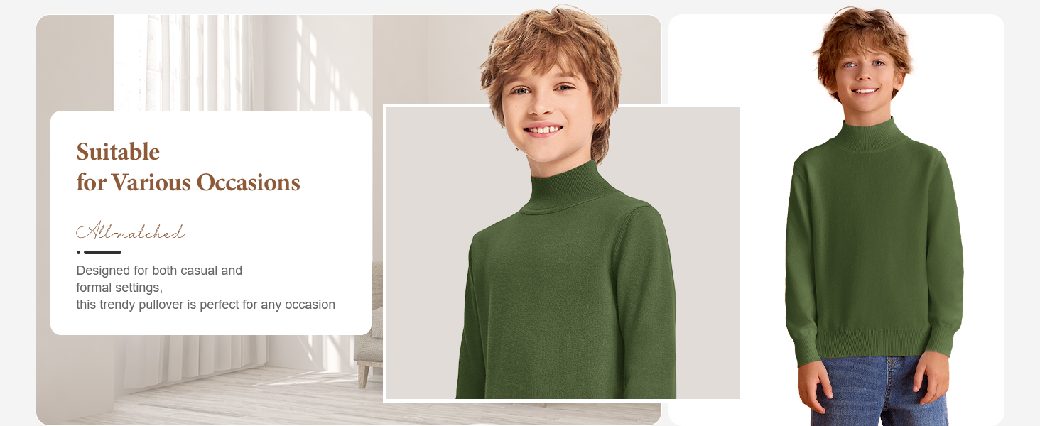 Boys Turtleneck Sweater