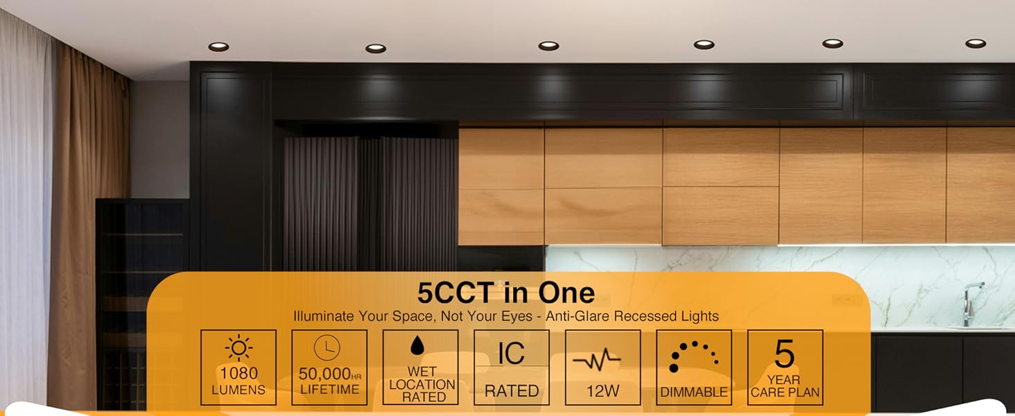 black led recessed light