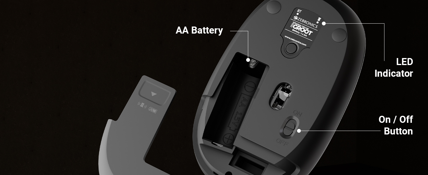 AA Battery & LED Inadicator