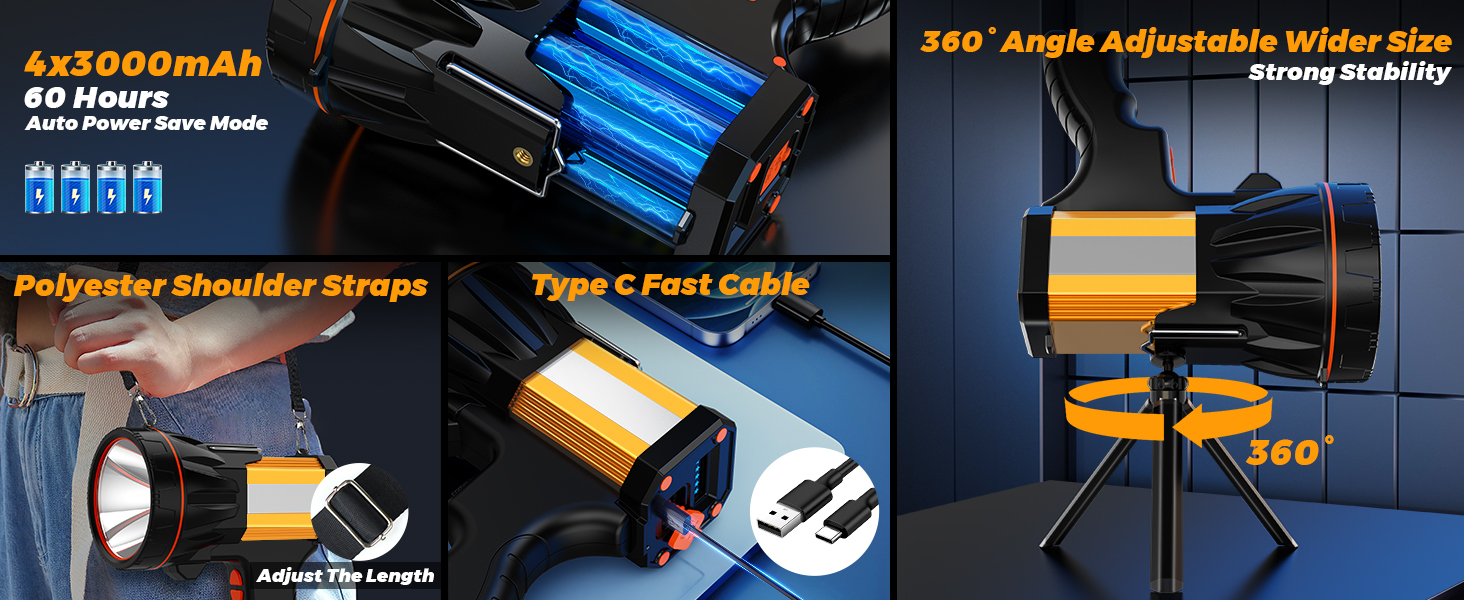 rechargeable spotlight