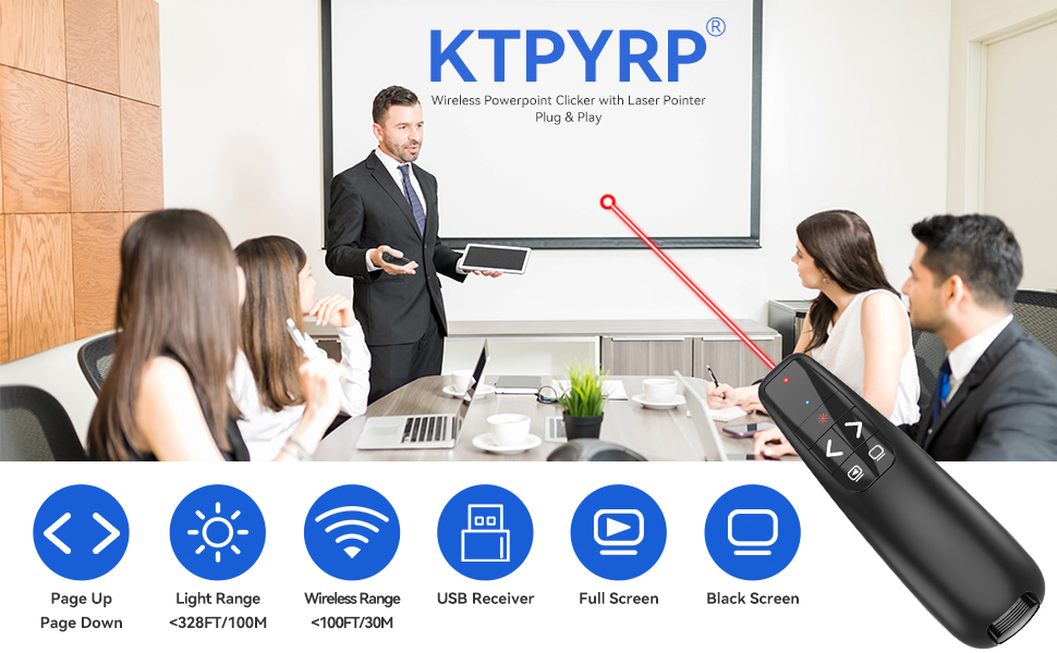 Presentation Clicker Wireless Presenter Remote Powerpoint