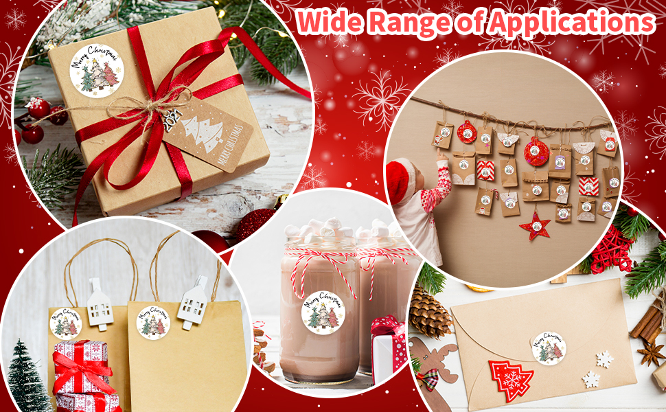 merry christmas stickers