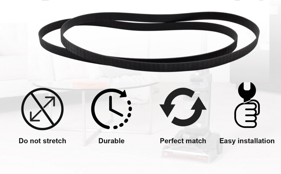 440005536 Replacement Belts for Hoover Dual Power Max