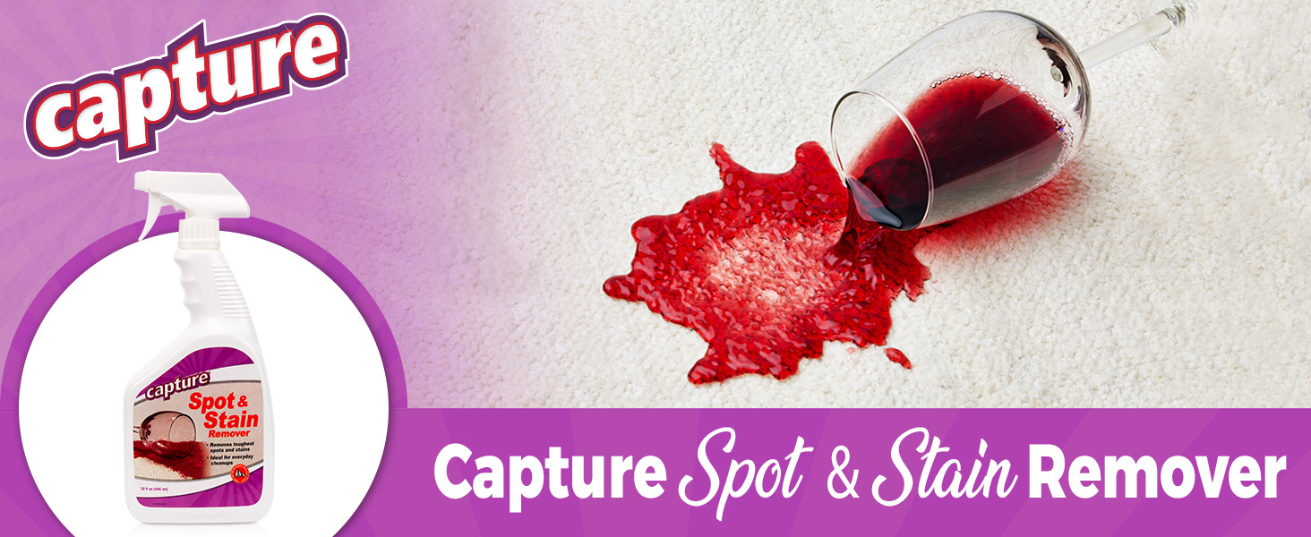 Capture Spot and Stain Remover Carpet, Tough Rug Stains Eliminator, Couch, Sofa Cleaner