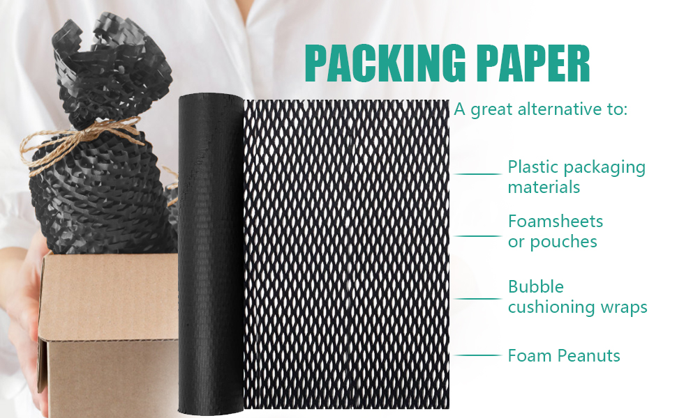 Black Honeycomb Packaging Wrap