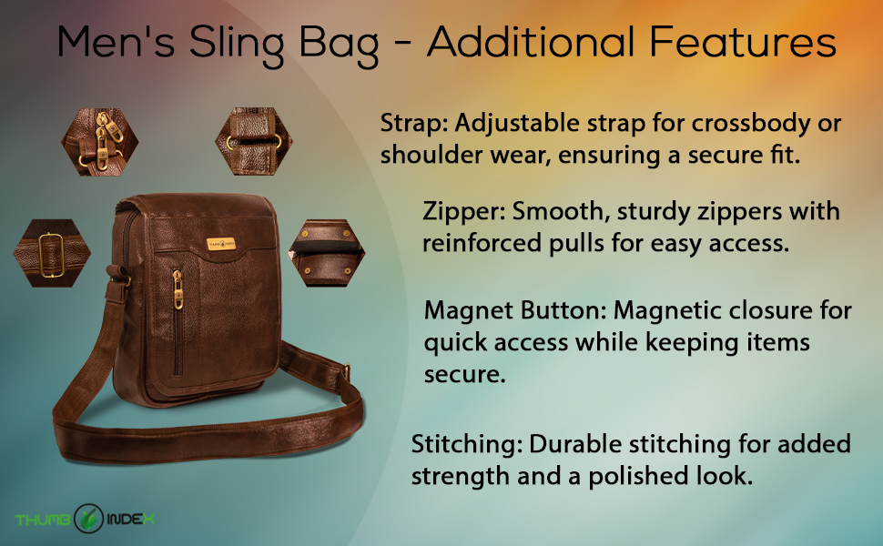 Crossbody Bag for Men, Hand Bag for Men, Side Bag