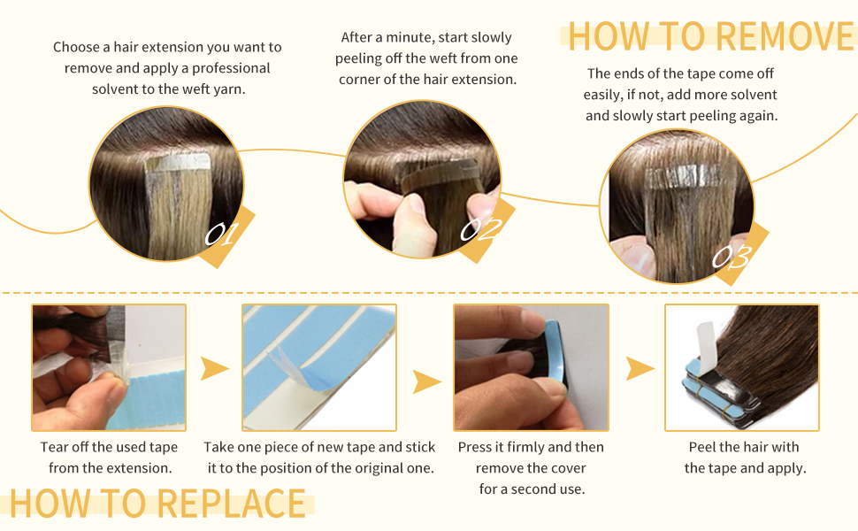 16 inch Tape in Hair Extensions Human Hair Invisible