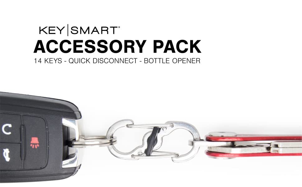 KeySmart Accessory Pack Expansion Pack14 Keys, Quick Disconnect and