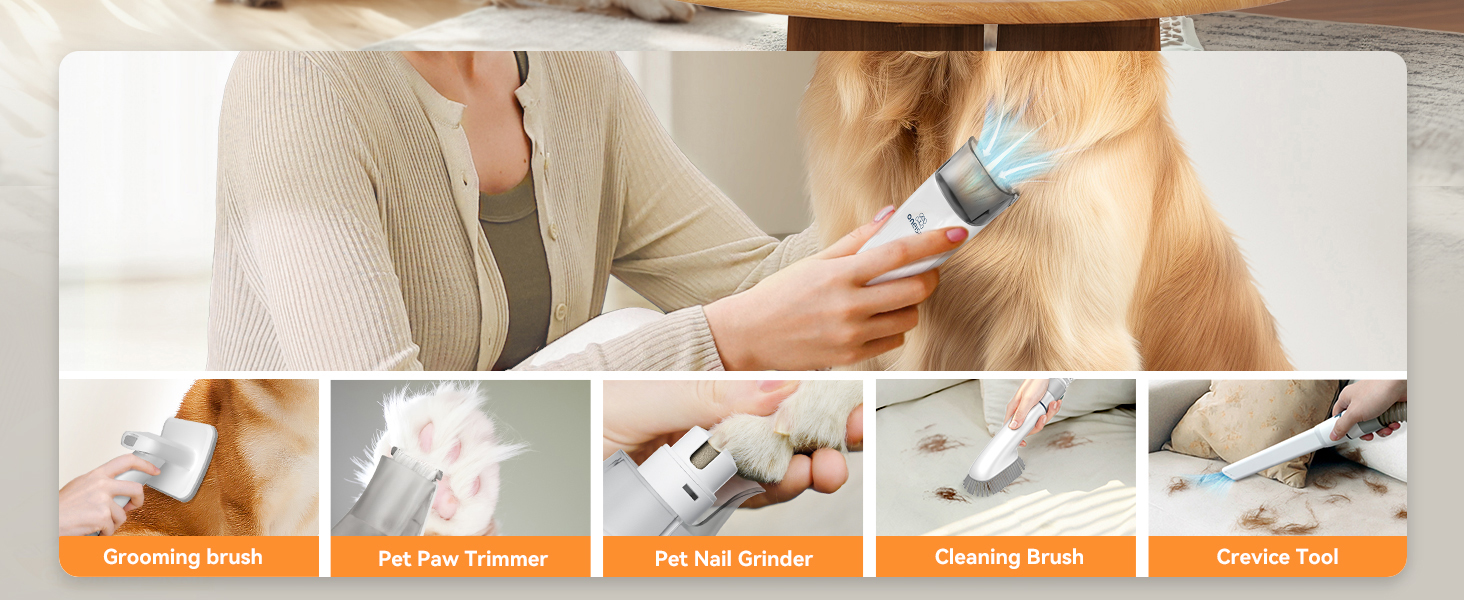 Dog Grooming Vacuum Kit