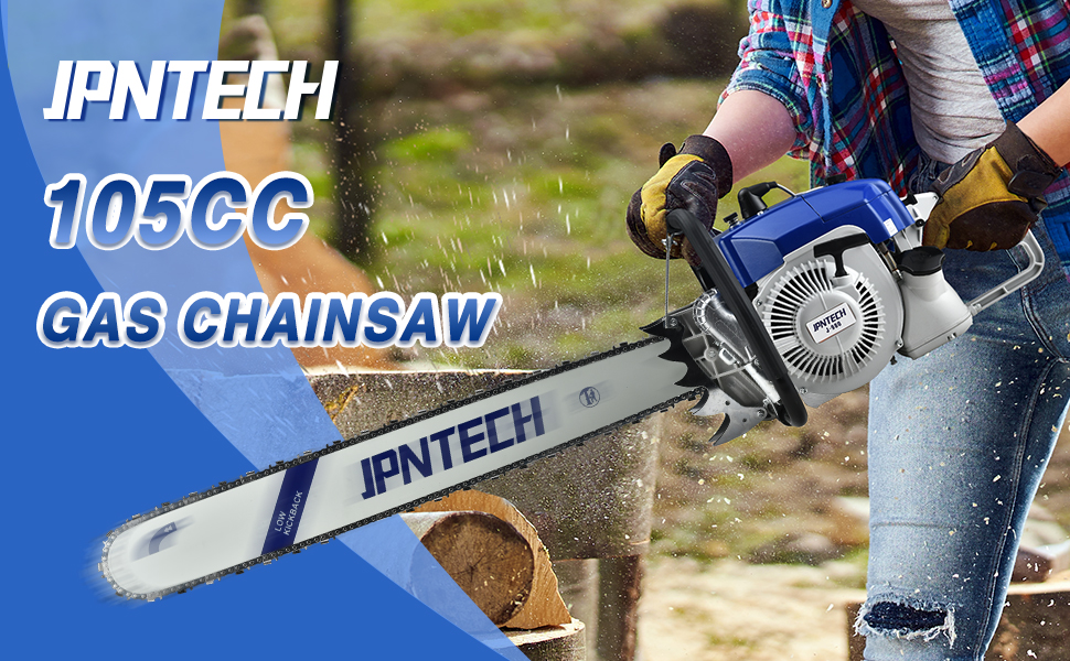 Gas Powered Chainsaw 36 Inch 105cc Gas Chainsaw with