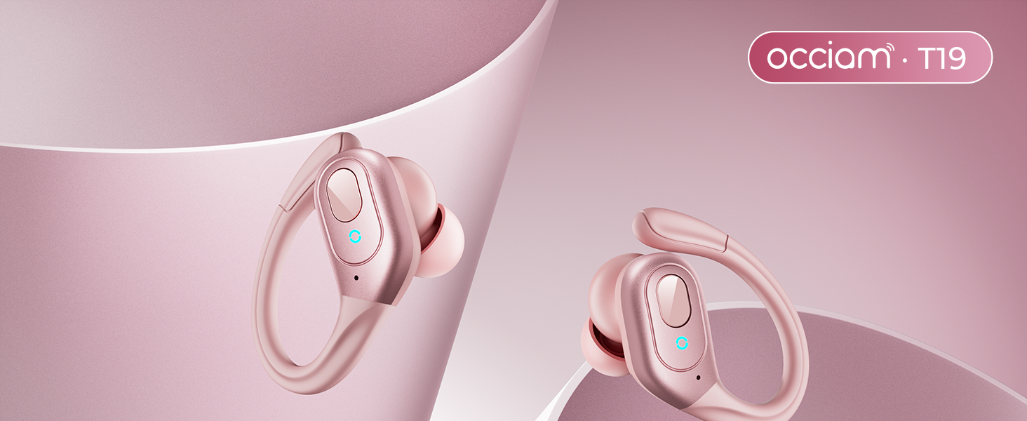 wireless earbuds bluetooth headphones Wireless Charging Case Sports Ear buds with Earhook
