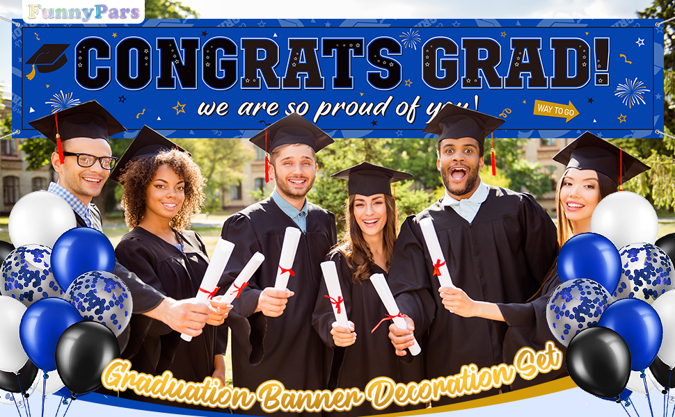 2024 Graduation Banner Party Decorations with LED Light