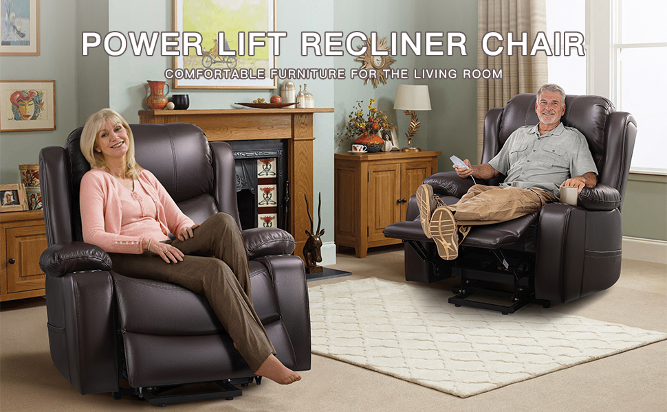 Cfvyne Large Lift Chair Recliner for Elderly, Extra Wide