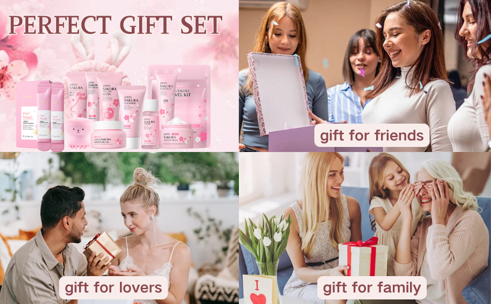 12pcs Sakura skincare set