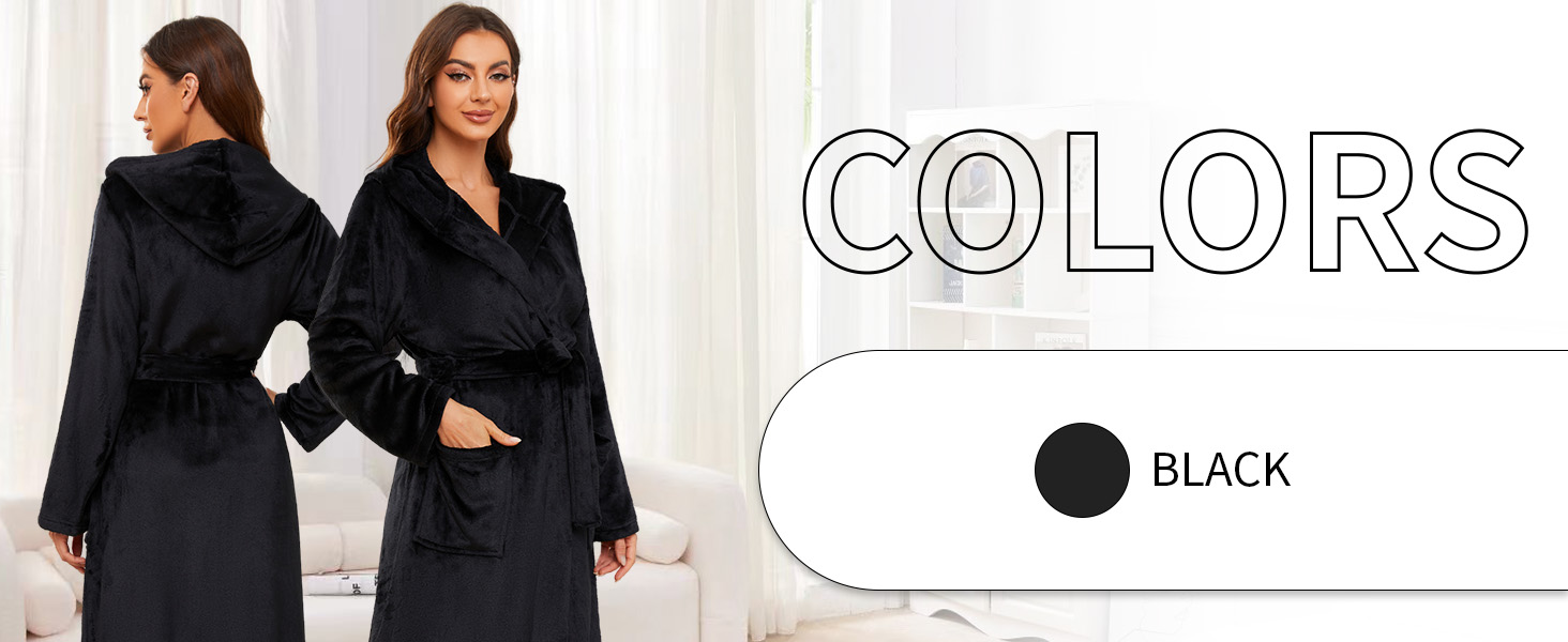 women hooded robe