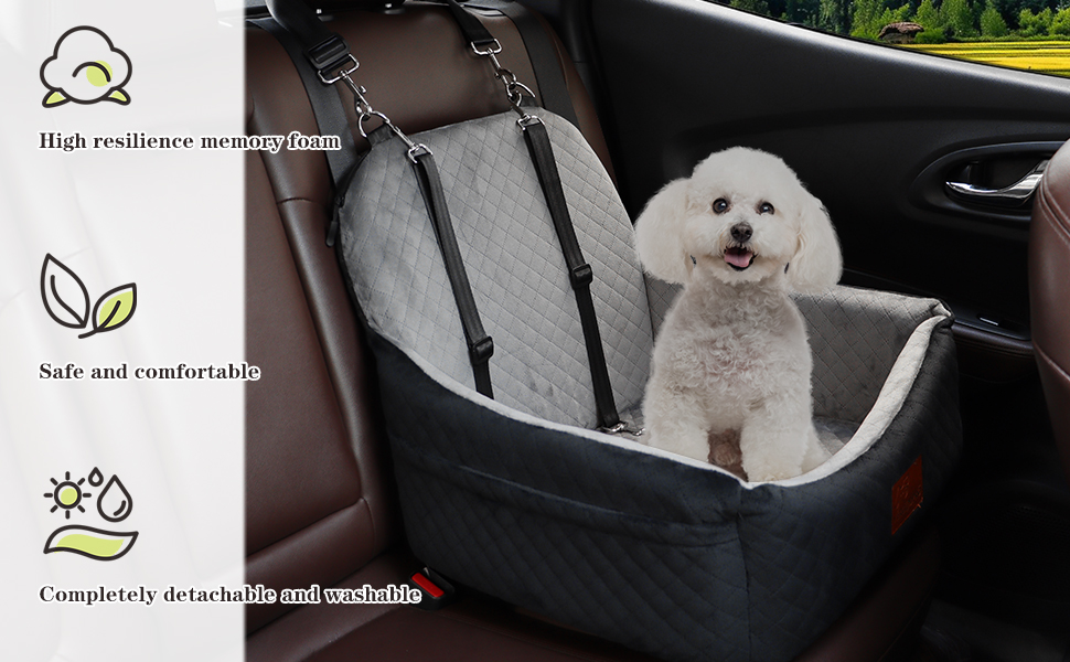front and travel dog booster car seat