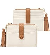 CLUCI Small Womens Wallet RFID Blocking Credit Card Holder with ID Window Leather Slim Card Walle...