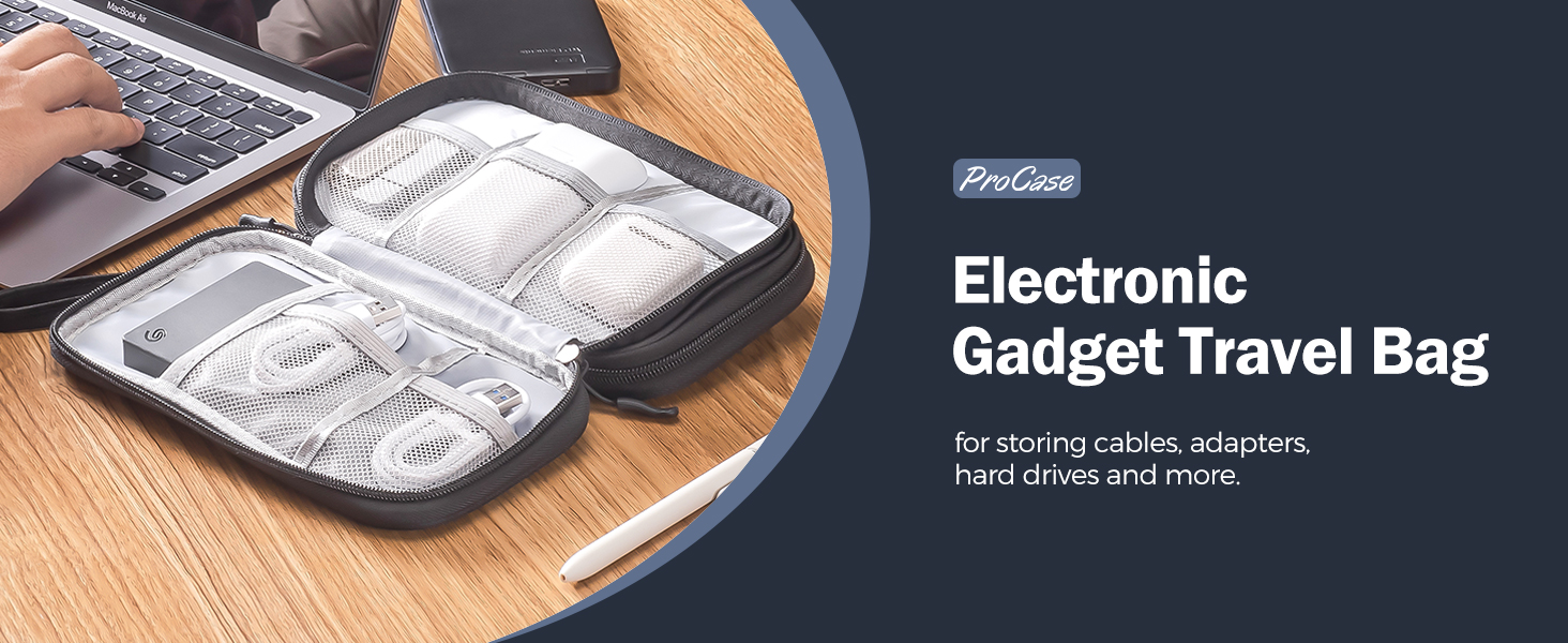 ProCase Electronic Gadget Travel Bag