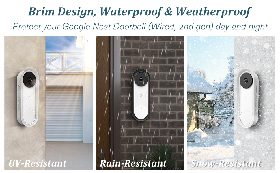 FINTIE Cover for Google Nest Doorbell (Wired, 2nd gen), [2