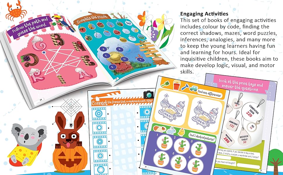 101 Activity Books - (A set of 4 Books) 8194311926 Dreamland Publications