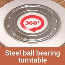 Rotating Bookshelf, Small Corner Bookshelf for Small Space, 360 Display Bookcase Storage Rack