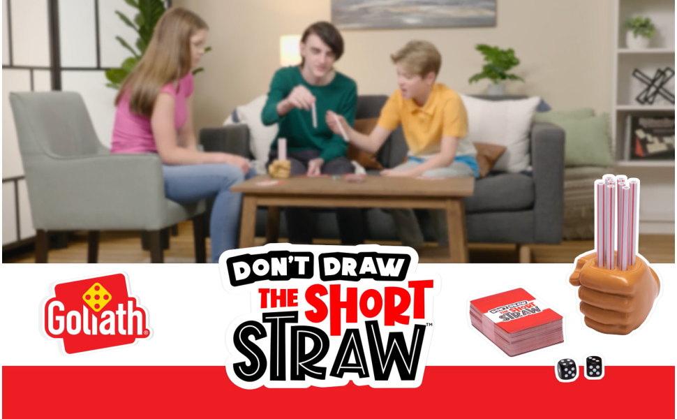 Don't Draw The Short Straw Goliath Games Party Games For ages 12