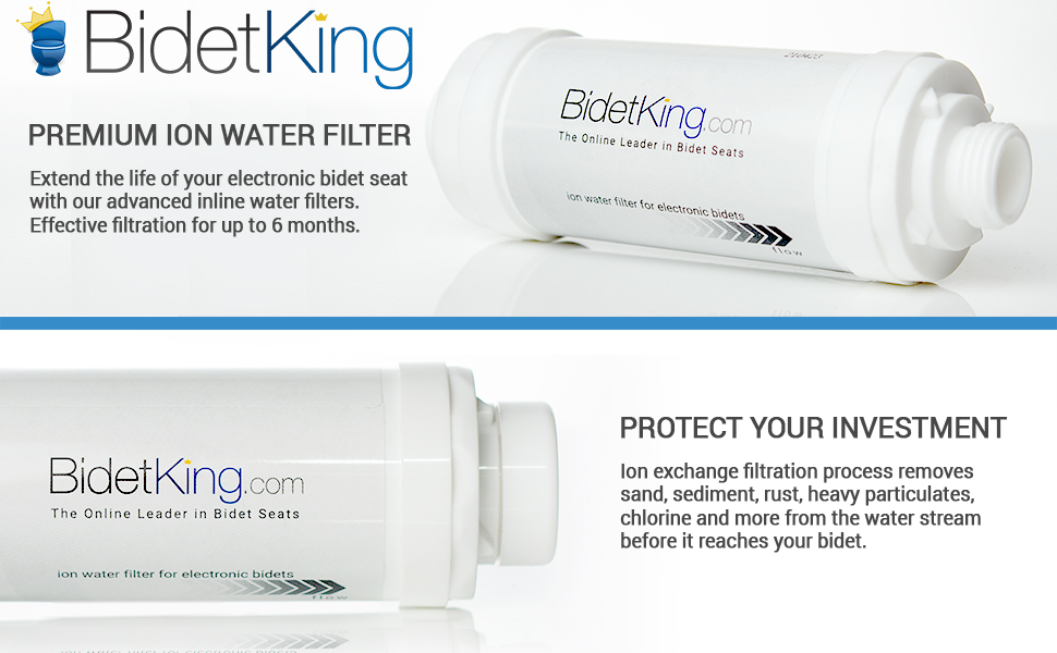 bidet seat ion water filter
