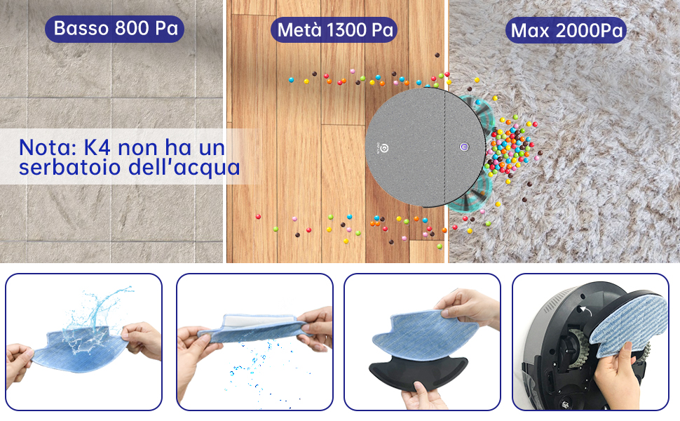 robot aspirapolvere per casa okp k4 robottino pulisci pavimenti robot aspirapolvere mappatura