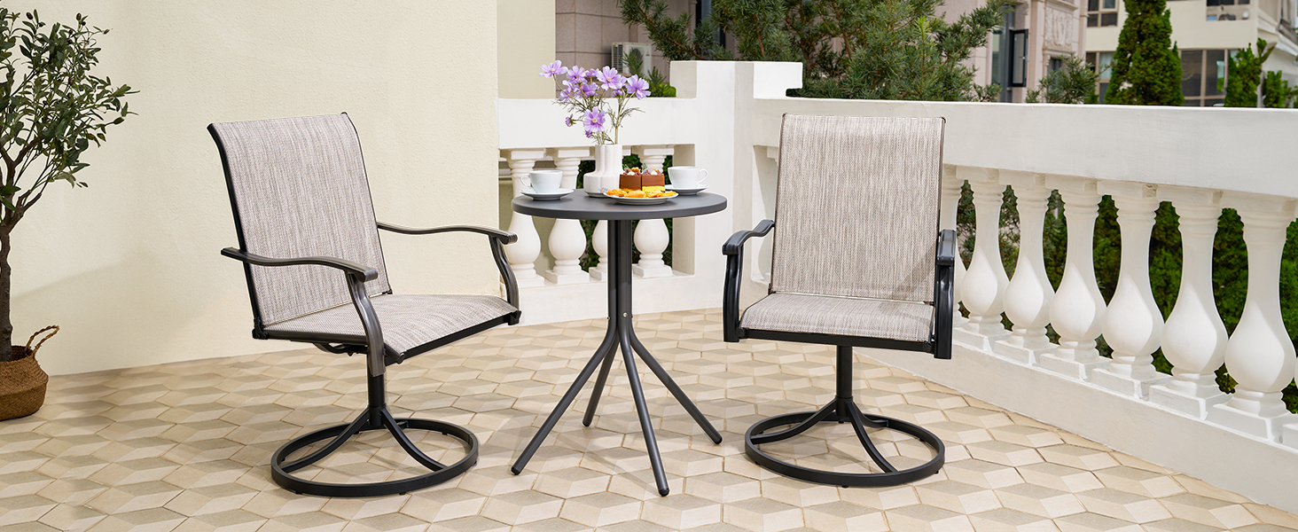 Textilene Swivel Chairs