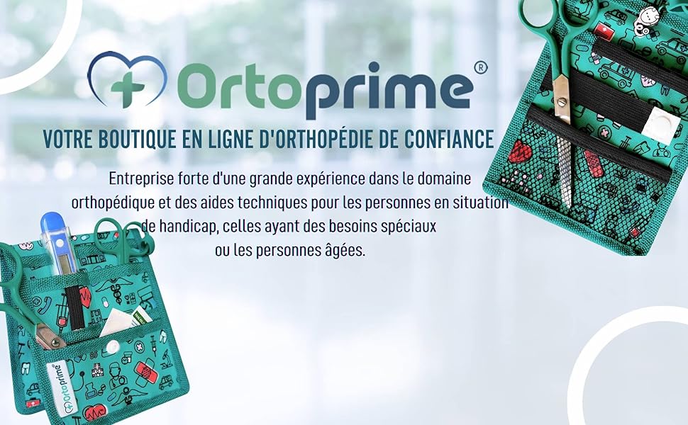 OrtoPrime Matériel Aide Soignante PLUS DE COMPARTIMENTS - Pochette  Infirmière - Pochette Infirmière pour Blouse - Accessoire Aide Soignante -  Kit Aide Soignante TAILLE IDÉALE : : Hygiène et Santé