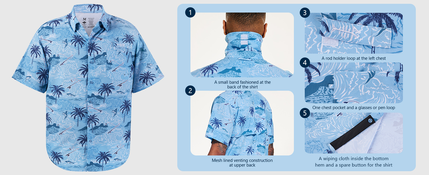 Casual button up shirts for men short sleeve
