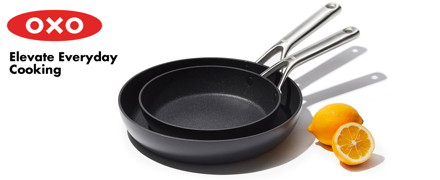 OXO Professional 8" and 10" Frying Pan Skillet Set, Hard