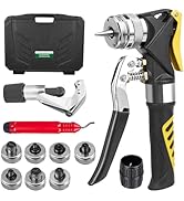 Super Stars Hydraulic Copper Tube Expander Kit – HVAC Swaging Tool with Tube Cutter, Deburring Tool
