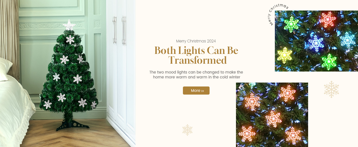 OasisCraft 3ft Prelit Fiber Optic Christmas Tree