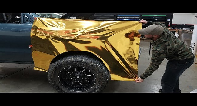 gold chrome wrap