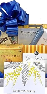 sympathy gift basket savory gourmet food snacks grieving grief condolences bereavement delivered