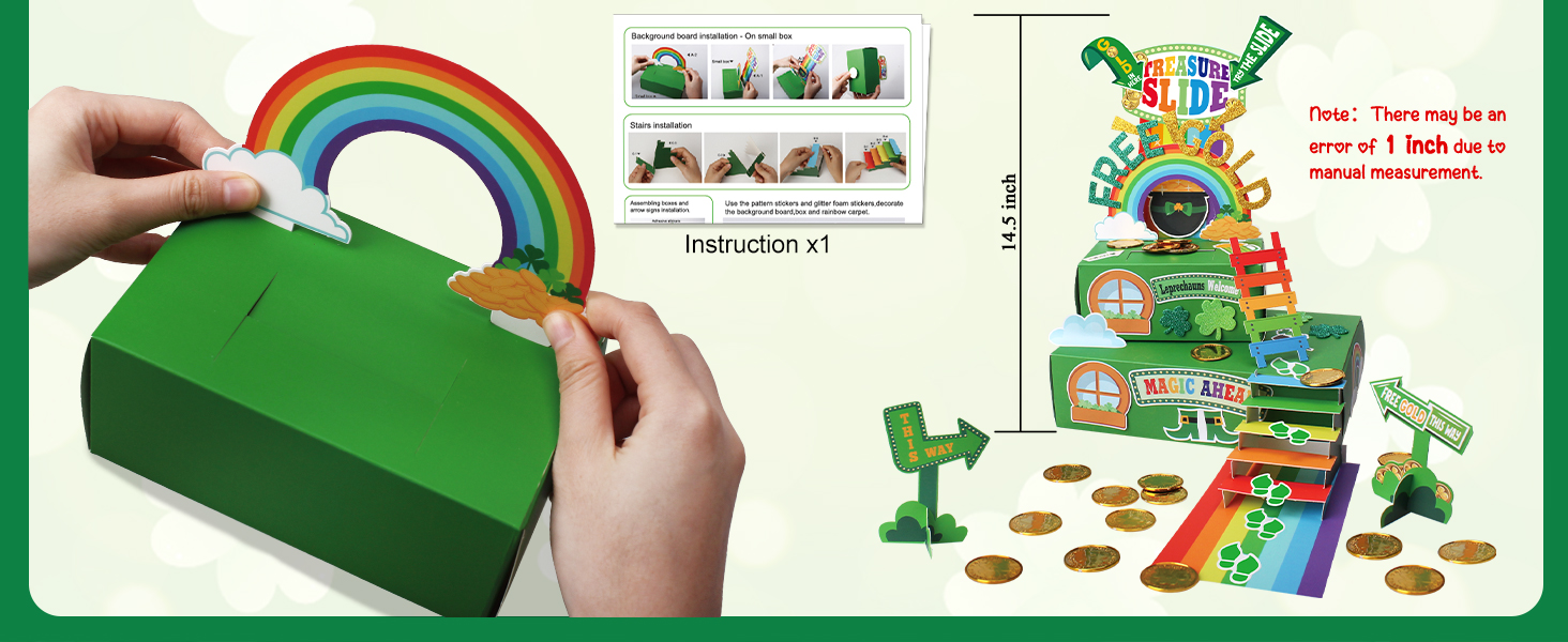 Leprechaun Trap Kit for Kids,St. Patrick's Day Decorations DIY Craft Catch a Leprechaun Trap Kit