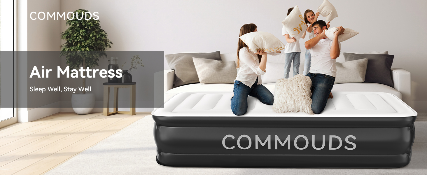 air mattress queen with built in pump