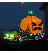Brickshining LED Lighting Compatible with Lego 40822 Jack-O'-Lantern Pickup Truck, Upgraded Light...