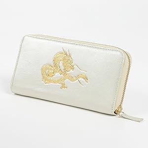 金色龍 Amazon | 【SakuraZen】風水 皇帝龍 長財布 金運アップ [ 日本製
