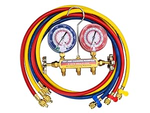hvac gauges,yellow jacket gauges,refrigerant gauges,yellow jacket manifold gauge set,ac gauge set
