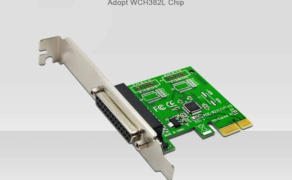 ATEVON PCIE Parallel Port Expansion Card PCI Express to LPT Port
