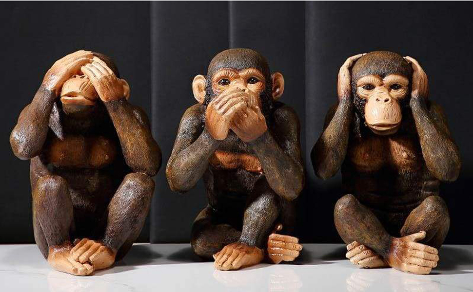 3 Singes de la Sagesse Accessoires de Décoration Intérieure Figurines de Petits Singes Les Trois 3 Singes de la Sagesse Accessoires de Décoration Intérieure Figurines de Petits Singes Les Trois