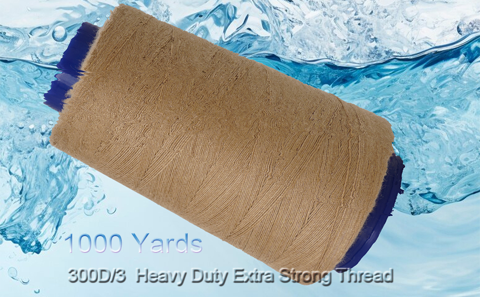 Waterproof Sewing Thread 1000Yard 300D/3 Tex 90 Heavy Duty