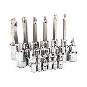 tastasページ SATA 18-Piece Torx® Bit Socket Set, 1/4-Inch and 1/2-Inch