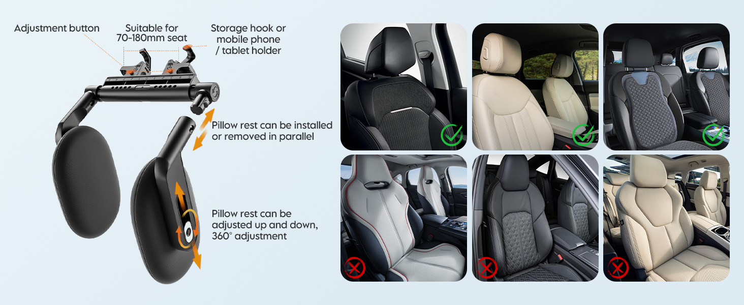 Appuie-Tête de Voiture