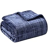 COOVA Super Soft Throw Blanket - Cozy 3D Jacquard Leaf Fluffy Blanket, Lightweight and Warm Fleec...